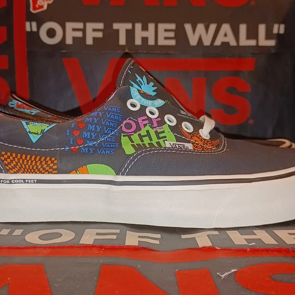 Vans Men's 6.5/Women's 8 Era SF V66 Logo Black Multi VN0A3MUHW95